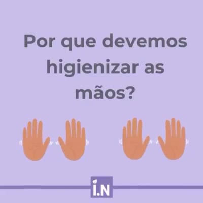 Por que devemos higienizar as mãos?